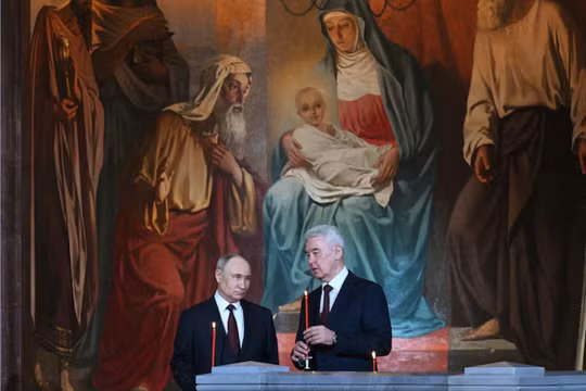 Ông Putin tham dự Lễ Phục sinh sau tuyên bố ngừng bắn ở Ukraine