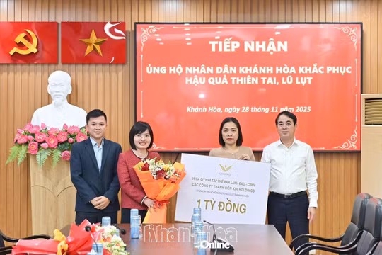KDI Holdings hỗ trợ 1 tỷ đồng đến đồng bào bị ảnh hưởng lũ lụt tại Khánh Hòa
