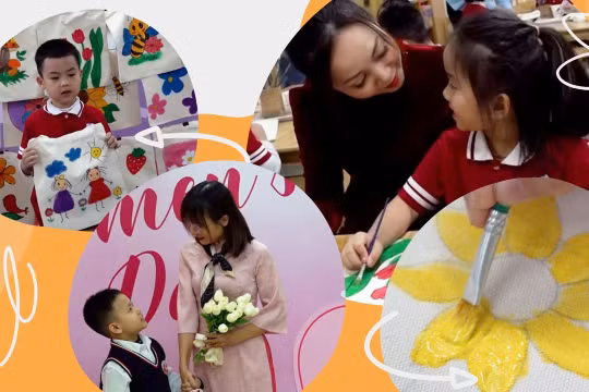 Học sinh tự tay làm quà tặng mẹ, gửi trao yêu thương nhân dịp 8/3