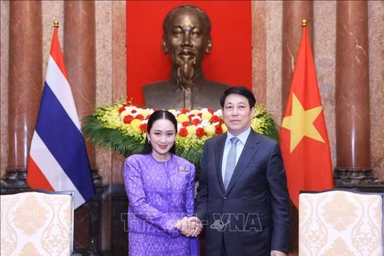 Chủ tịch nước Lương Cường tiếp Thủ tướng Thái Lan