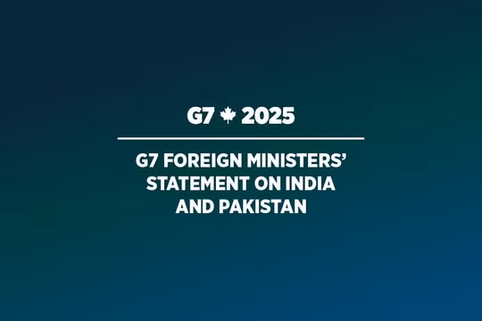Các nước G7 kêu gọi Ấn Độ và Pakistan đối thoại trực tiếp để hạ nhiệt căng thẳng