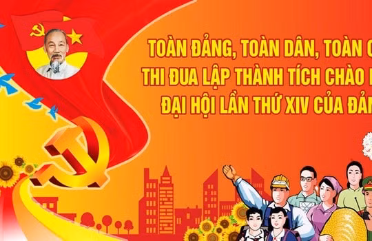 Quyết tâm thi đua lập thành tích chào mừng Đại hội lần thứ XIV của Đảng