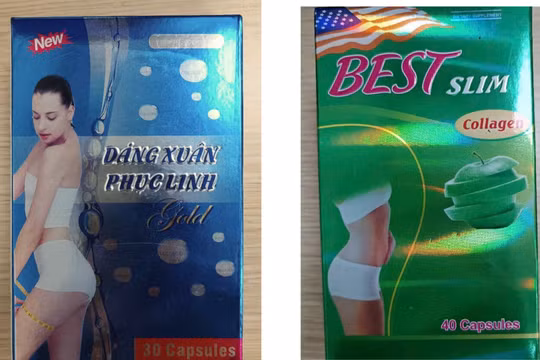 Best Slim Collagen, Dáng xuân Phục linh Gold- 2 sản phẩm giảm cân chứa chất cấm