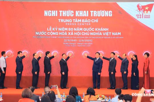 Trung tâm báo chí Lễ kỷ niệm 80 năm Quốc khánh: Nơi hội tụ số lượng phóng viên đông nhất từ trước đến nay