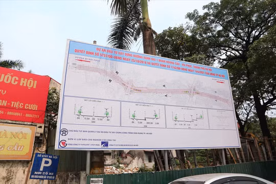 Hà Nội điều chỉnh thời gian thực hiện dự án đường Vành đai 1, đoạn Hoàng Cầu - Voi Phục đến hết năm 2026