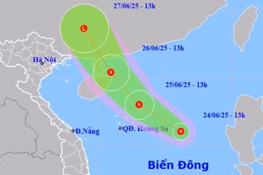 Áp thấp nhiệt đới hình thành trên Biển Đông, có khả năng mạnh lên