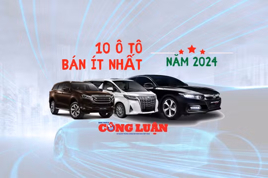 10 ô tô bán ít nhất năm 2024: Nhiều mẫu xe lao dốc không phanh