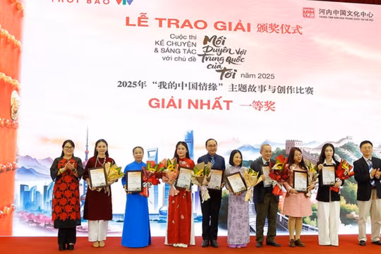 Vinh danh 100 tác giả xuất sắc tại cuộc thi 'Mối duyên với Trung Quốc của tôi'
