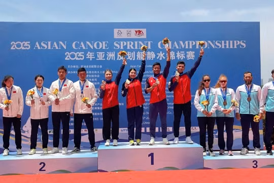 Canoeing Việt Nam giành HCV châu Á, lập kỳ tích tại giải vô địch châu lục 2025