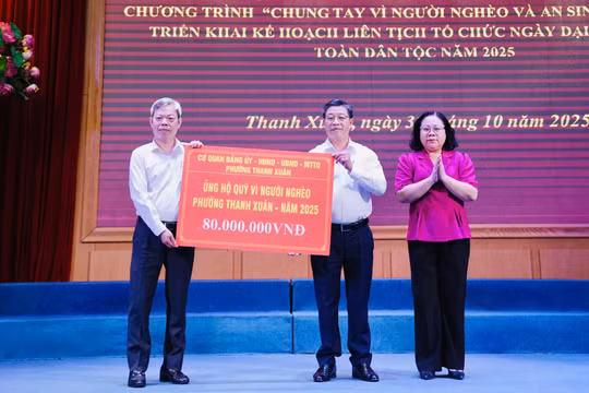 Phường Thanh Xuân (Hà Nội) phát động Tháng cao điểm “Vì người nghèo” năm 2025
