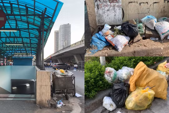 Hà Nội: Nhếch nhác rác thải bủa vây tại các hầm đi bộ