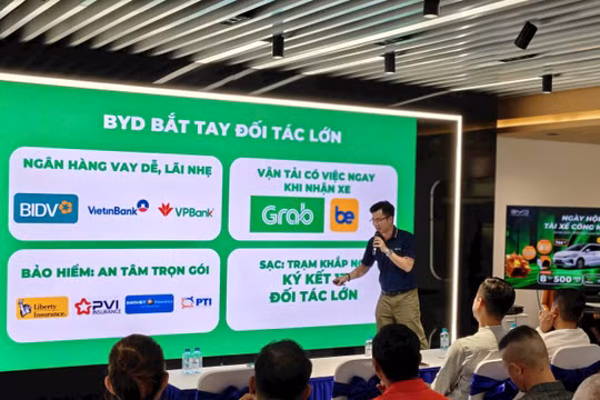 BYD Việt Nam thúc đẩy mảng khách hàng tài xế công nghệ