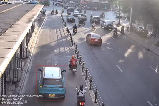 Hơn 1.100 người bị camera A.I ghi hình không đội mũ bảo hiểm trong một tuần