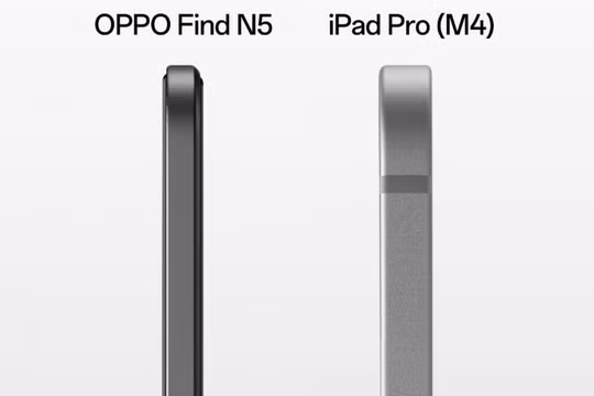 Oppo Find N5: Đối thủ đáng gờm của iPad Pro với thiết kế gập ấn tượng