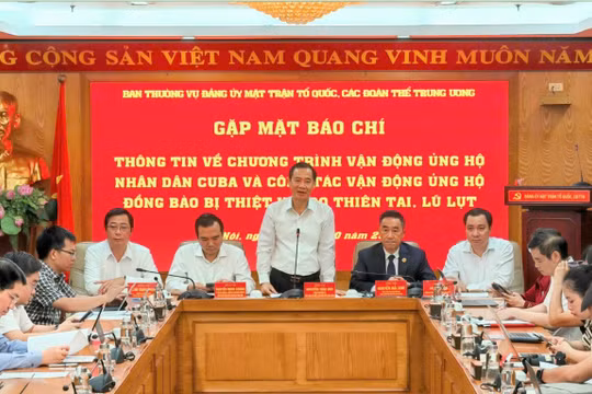 Lan tỏa sức mạnh đoàn kết: Cả nước cùng sẻ chia với Cuba và đồng bào vùng bão