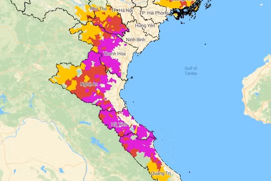 Tâm bão số 5 vào Nghệ An – Hà Tĩnh, cảnh báo lũ quét và sạt lở đất