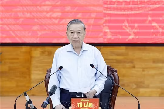 Tổng Bí thư Tô Lâm làm việc với Ban Thường vụ Tỉnh ủy An Giang