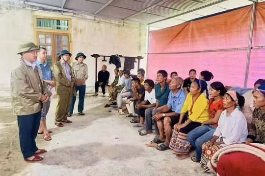 Nghệ An: Di chuyển 86 nhân khẩu tại bản Xói Voi đến nơi an toàn