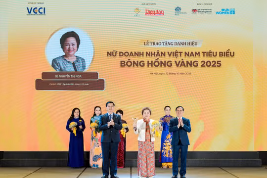 Chủ tịch Tập đoàn BRG lần thứ 6 được vinh danh TOP 10 “Nữ Doanh nhân Việt Nam tiêu biểu - Bông hồng Vàng 2025”