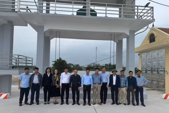 Nam Định: Đưa công trình cống Giao Hùng vào khai thác sớm hơn kế hoạch ban đầu