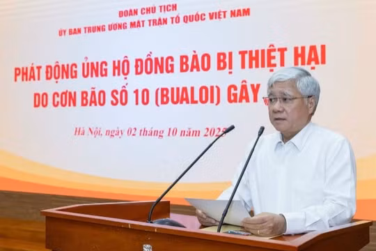MTTQ Việt Nam phát động ủng hộ đồng bào bị thiệt hại do bão số 10
