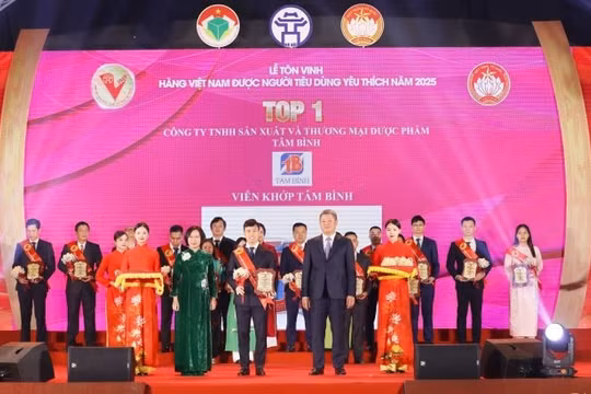 Viên khớp Tâm Bình, An thần ngủ ngon Tâm Bình đạt chứng nhận 'Hàng Việt Nam được người tiêu dùng yêu thích' năm 2025