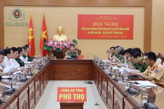Phú Thọ: Tăng cường biện pháp bảo đảm an ninh, an toàn dịp Giỗ Tổ Hùng Vương 2025