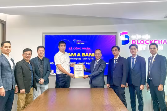 Hiệp hội Blockchain Việt Nam tổ chức Lễ công nhận Nam A Bank trở thành hội viên hạng Bạch kim