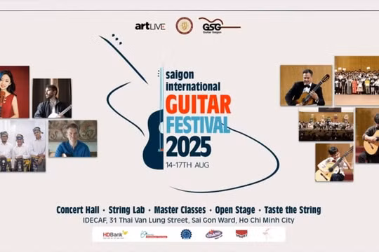 Liên hoan Guitar quốc tế Sài Gòn 2025 mở rộng quy mô và thay đổi địa điểm tổ chức