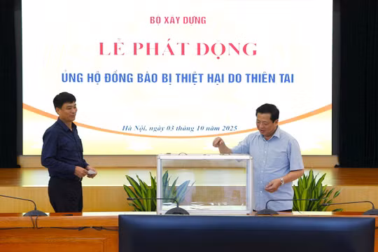 Tinh thần “lá lành đùm lá rách”: Ngành Xây dựng và Tài chính phát động ủng hộ đồng bào vùng lũ