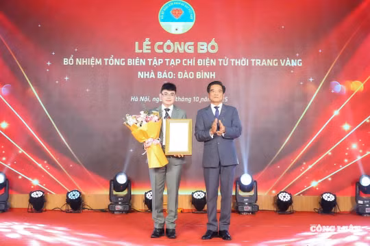 Nhà báo Đào Bình được bổ nhiệm Tổng Biên tập Tạp chí điện tử Thời Trang Vàng