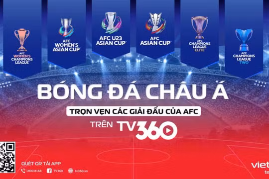 TV360 trở thành đơn vị phát sóng các giải đấu AFC tại Việt Nam