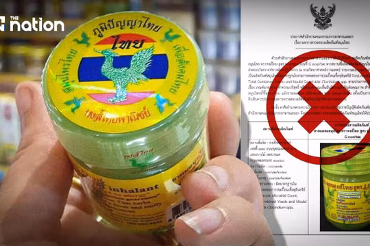 FDA Thái Lan cảnh báo ống hít thảo dược 'Hong Thai Formula 2' nhiễm vi khuẩn