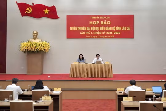 Đại hội Đảng bộ tỉnh Lào Cai lần thứ I, nhiệm kỳ 2025 - 2030 sẽ diễn ra từ ngày 28-30/9/2025