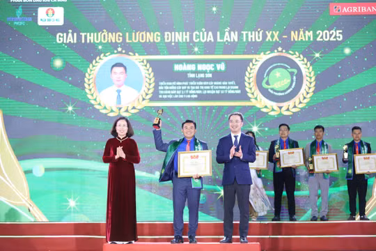Vinh danh 30 'nhà nông trẻ xuất sắc' nhận Giải thưởng Lương Định Của năm 2025