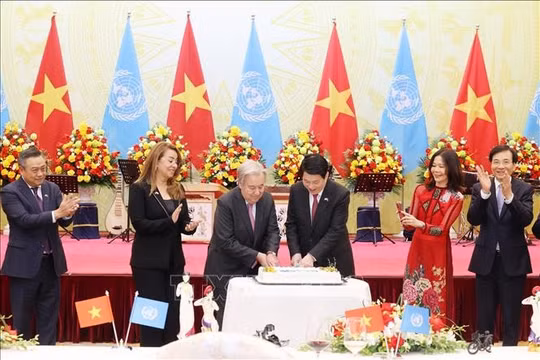 Chủ tịch nước chủ trì chiêu đãi trọng thể Tổng Thư ký Liên hợp quốc