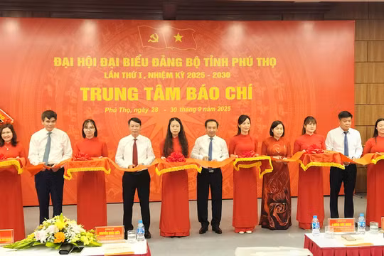 Phú Thọ: Khai trương Trung tâm báo chí phục vụ Đại hội Đảng bộ tỉnh lần thứ I, nhiệm kỳ 2025-2030