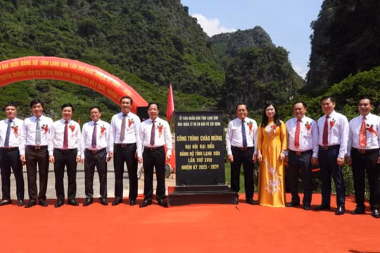 Lạng Sơn: Khánh thành dự án 164 tỷ đồng chào mừng Đại hội Đảng bộ tỉnh lần XVIII
