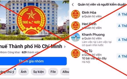Thuế TP HCM bị giả mạo trên mạng xã hội
