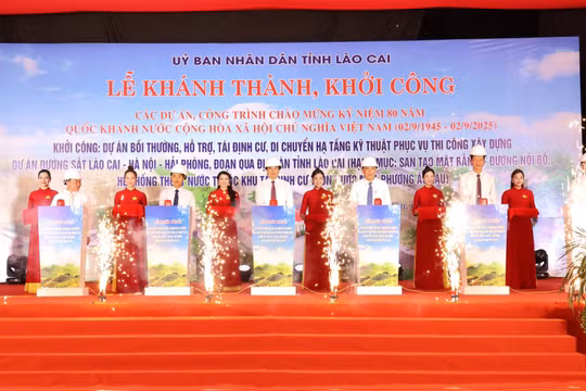 Tỉnh Lào Cai khởi công loạt công trình lớn kỷ niệm 80 năm Cách mạng Tháng Tám