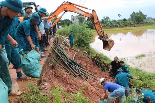 Thông tin vỡ đê sông Thương ở Bắc Ninh là không chính xác