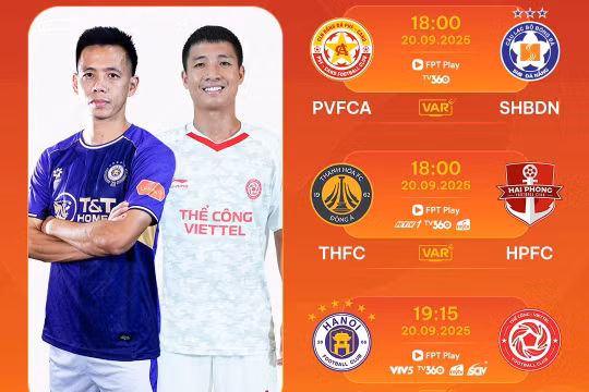Điểm tin thể thao 20/9: Vòng 4 V.League rực lửa derby, đêm nay đại chiến Man United - Chelsea