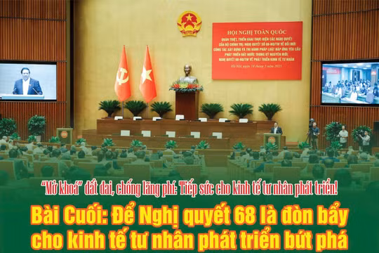 Bài Cuối: Để Nghị quyết 68 là đòn bẩy cho kinh tế tư nhân phát triển bứt phá