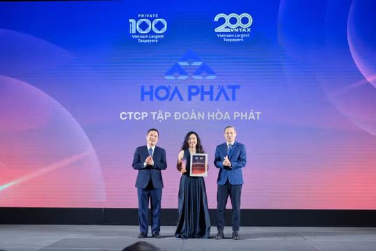 Hòa Phát là một trong 4 doanh nghiệp tư nhân nộp ngân sách lớn nhất Việt Nam