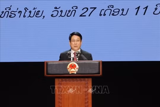 Chủ tịch nước Lương Cường dự Lễ kỷ niệm 50 năm Quốc khánh nước Cộng hòa Dân chủ nhân dân Lào
