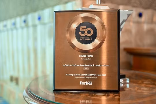 FPT Retail (FRT) lần thứ hai vào Top 50 công ty niêm yết tốt nhất Việt Nam của Forbes, Long Châu tiếp tục là động lực tăng trưởng