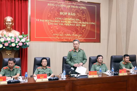 Đại hội đại biểu Đảng bộ Công an Trung ương lần thứ VIII diễn ra từ 3-5/10