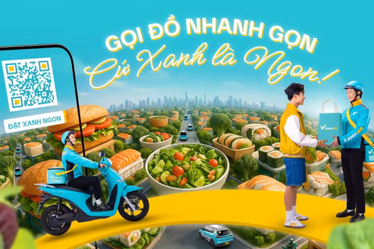 Ra mắt dịch vụ giao đồ ăn - Xanh SM ngon