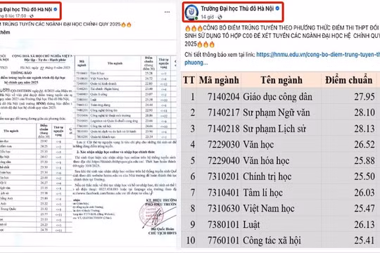 Điểm chuẩn 'nhảy' thêm 0,75 sau 1 ngày khiến thí sinh từ đỗ thành trượt