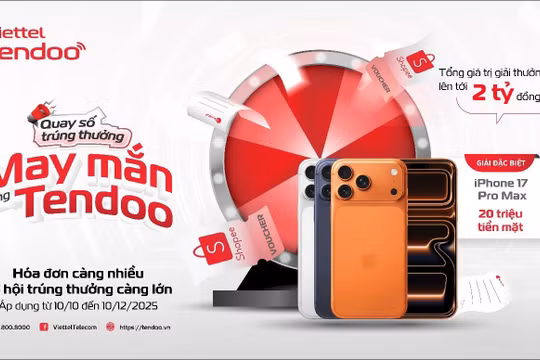 Cơ hội trúng thưởng lên tới 2 tỷ đồng khi dùng nền tảng quản lý bán hàng Viettel Tendoo